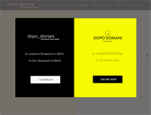 Tablet Screenshot of dopo-domani.de